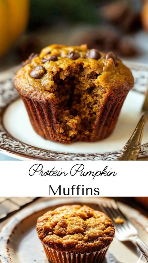 These Easy Pumpkin Protein Muffins are the ideal snack for your winter meals dinners or as part of your Friendsgiving food ideas. With the sweetness of pumpkin and the goodness of protein, they provide a healthy and satisfying option for a quick bite. Whether for breakfast or a post-workout treat, these muffins are perfect for the colder months. Healthy High Protein Pumpkin Muffins, Healthy Pumpkin Oat Muffins, Protein Pumpkin Muffins Healthy, Pumpkin Oatmeal Muffins Healthy, Protein Bran Muffins, Banana Pumpkin Muffins Healthy, Healthy Pumpkin Treats, High Protein Pumpkin Muffins, Pumpkin Muffins No Sugar