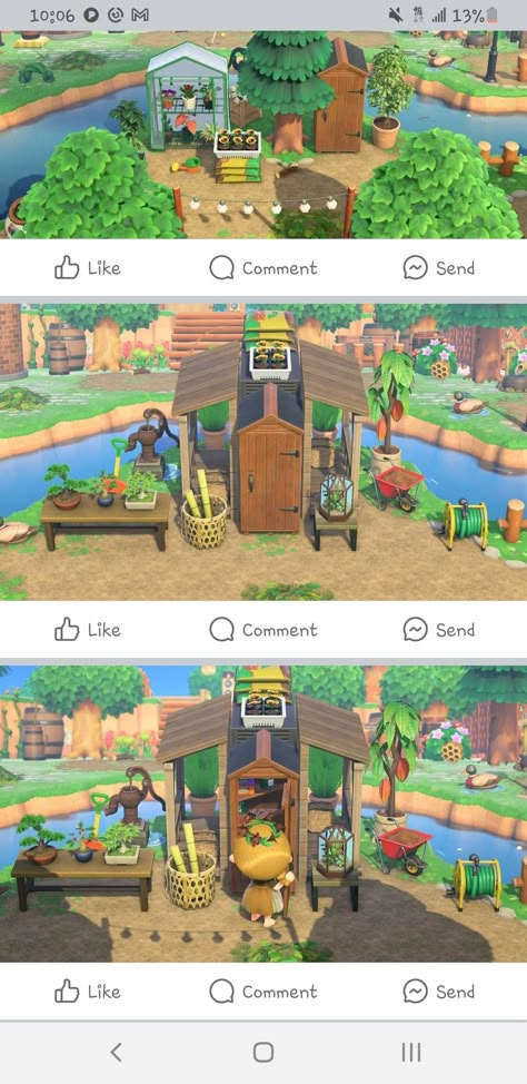 Portal To The Land Of Nod Acnh, Acnh Fake Building Ideas, Space Filler Acnh, Small Space Fillers Animal Crossing, Fake Buildings Animal Crossing, Acnh Fair, Acnh Gas Station, Acnh Gap Filler, Animal Crossing Small Area Ideas