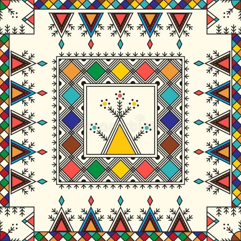 Amazigh Pattern, Ethnic Print Pattern, Islamic Design Pattern, Applique Wall Hanging, Africa Art Design, Textile Prints Design, Indian Folk Art, Design Seeds, Arabic Art