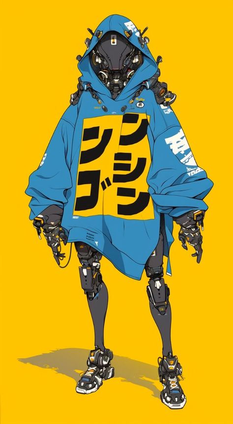 Cyberpunk Robot Art, Anime Techwear, Cyberpunk Character Design, Cyberpunk Concept, Cyberpunk Robot, Cyberpunk Concept Art, Cyberpunk Helmet, Famous Anime, Robot Illustration