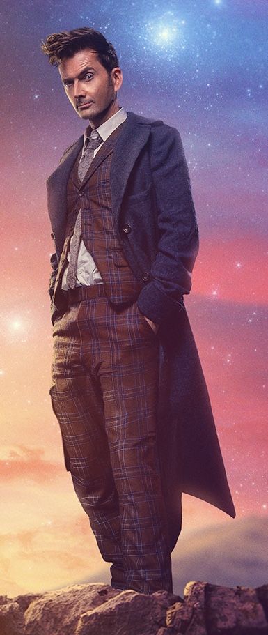 14th Doctor, Doctor Who Wallpaper, Doctor Who Cosplay, Doctor Who 10, Bbc Tv Series, David Tennant Doctor Who, Doctor Who Tardis, Blue Trench Coat, 10th Doctor