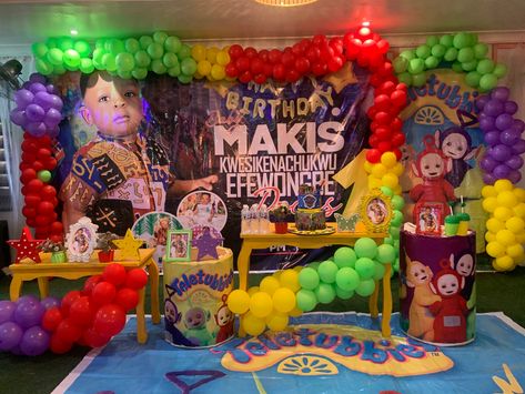 Teletubbies Party Decoration, Teletubbies Birthday Party Decorations, Teletubbies Birthday Party, Teletubbies Birthday, Kid Birthday Party, Birthday Party Idea, God Daughter, 19th Birthday, Party Inspo