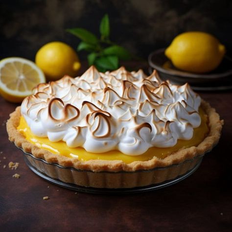 Lemon meringue pie is a classic dessert known for its bright, tangy lemon filling and billowy, toasted meringue topping. It's a beloved treat with a delightful combination of sweet and tart flavors. Frozen Strawberry Desserts, Meringue Dessert, Toasted Meringue, Tart Flavors, Meringue Topping, Meringue Desserts, Dessert Pie, Fruit Parfait, Lemon Dessert Recipes