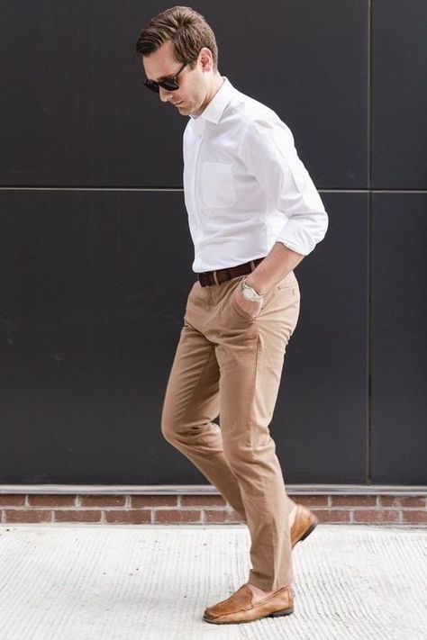 ... Khaki Pants Outfit Men Formal, Khaki Chinos Men Outfits, Men Khaki Pants Outfit, Khaki Outfit Men, Tan Pants Men, Tan Pants Outfit, Khaki Pants Outfit Men, Beige Pants Outfit, Chinos Men Outfit