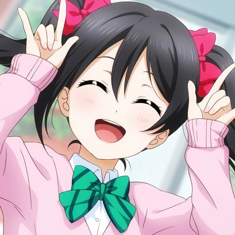 ♡ source ｜ LoveLive! ｜Nico Yazawa ♡ Nico Yazawa Icon, Nico Yazawa, Love Live, A A, Anime, Black