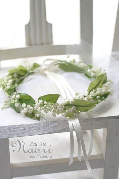 Lily Of The Valley Wedding Bouquet, Lily Of The Valley Bouquet, Valley Cottage, Flower Girl Bouquet, Natural Essence, Lily Of The Valley Flowers, Valley Flowers, Bridal Bouquet Flowers, Crocheted Flowers