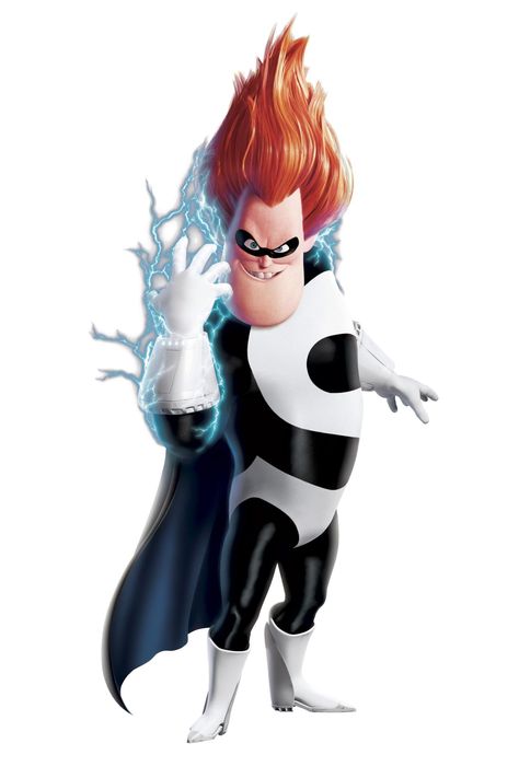 The Incredibles -  Buddy Pine / Syndrome (Jason Lee), who has no super powers of his own but uses advanced technology to give himself equivalent abilities Syndrome Incredibles, Syndrome The Incredibles, Buddy Pine, The Incredibles 1, Characters With Red Hair, The Incredibles 2004, Disney Incredibles, Pixar Animation, Disney Clipart