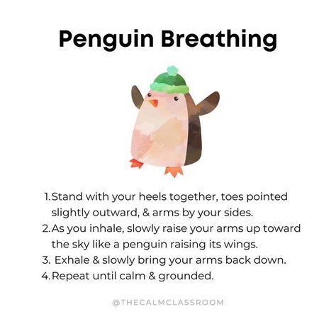 Katie | Teacher on Instagram: "More free winter-themed breathing exercises available on my website as part of The Breathing Deck: Winter Edition -- link in bio 🐧❄️ ​​​​​​​​​ ​​​​​​​​​​​​​​​​ ​​​​​​​​​​​​​​​​ ​​​​​​​​​​​​​​​​ #kindergartenteacher #iteachk #iteach1st #elementaryteacher #primaryteacher #ukteachers #aussieteachers #teachersdownunder #canadianteacher #teacher #traineeteacher #firstyearteacher #studentteacher #preserviceteacher #studentteaching #gentleparenting #gentleparent #momsofi Winter Social Emotional Activities Preschool, Winter Counseling Activities For Kids, Kids Breathing Exercises, Breathing Techniques For Kids, Winter Mindfulness, Breathing Exercises For Kids, Coping Skills Activities, Social Emotional Activities, Mental Health Activities