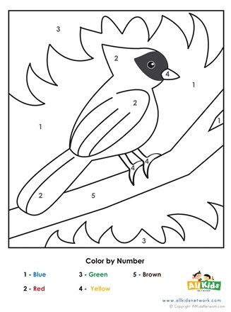 Bird Color by Number | All Kids Network #preschool #kindergarten #coloringpage #colorbynumbers  #freeresources #worksheet #printables Birds Kindergarten Activities, Language Development Activities, Color Worksheets For Preschool, Birds For Kids, Bird Coloring, Lab Activities, Animal Worksheets, Printables Free Kids, Daycare Activities