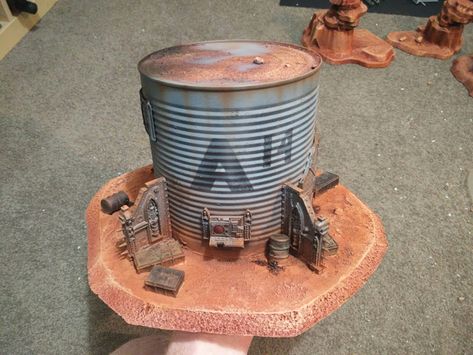 Miniature Terrain Diy, Necromunda Terrain Diy, Diy Warhammer Terrain, Dnd Terrain Diy, Battletech Terrain, Terrain Building, Wargames Terrain, Necromunda Terrain, Waste Land