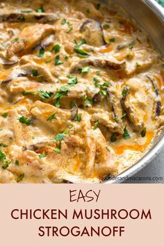 Chicken Mushroom Stroganoff, Lavender Macarons, Mustard Chicken Recipes, Chicken Stroganoff, Mushroom Stroganoff, Chicken Mushroom, Stroganoff Recipe, European Cuisine, Mushroom Chicken