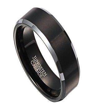 Men's Black IP  Tungsten Wedding Ring with Heartbeat Design Wedding Ring For Men, Black Tungsten Wedding Band, Mens Wedding Bands Tungsten, Tungsten Wedding Band, Wedding Band Designs, Tungsten Wedding Rings, Black Tungsten, Tungsten Wedding Bands, Local Jewelry