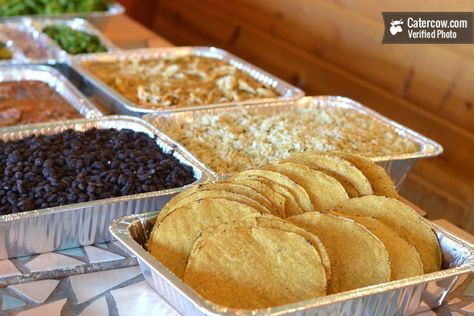 Build your own Tostada Bar Tostada Party Ideas, Tostadas Bar Party, Tostada Buffet Ideas, Build Your Own Bowl Bar, Tostada Bar Party Ideas, Tostada Bar, 22nd Bday, Party Food Bar, Nacho Bar