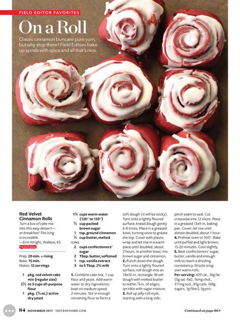 Valentines Cinnamon Rolls, Red Velvet Cinnamon Rolls Recipe, Red Velvet Cinnamon Rolls, Cinnamon Roll Recipe Homemade, Sweet Roll Recipe, Sheet Cake Recipes, Cinnamon Rolls Homemade, Tasty Baking, Cinnamon Rolls Recipe