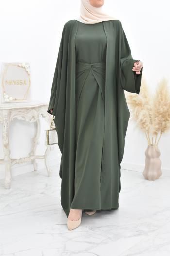 Abaya Kimono Style, Abaya Kimono Dubai, Abaya Coat, Abaya Outfit, Abaya Kimono, Modest Dresses Fashion, Modest Fashion Hijab, Modesty Fashion, Abaya Designs