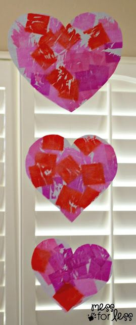 Hearts mobile Heart Mobile, Preschool Valentine, Heart Window, Heart Craft, February Crafts, Valentine Craft, Oakville Ontario, Preschool Valentines, February Valentines