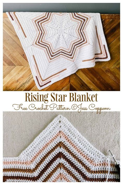 Star Granny Square Crochet Pattern Free, Crochet Star Blanket, Star Baby Blanket, Crocheted Stuff, Modern Crochet Blanket, Make And Do Crew, Yarn Balls, Car Trip, Crochet Star