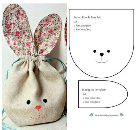 Learn Sewing, Cat Quilt Patterns, Sewing To Sell, Easter Bags, Easter Fabric, Bunny Bags, Diy Bags Patterns, Sewing Crafts Tutorials, Animal Bag