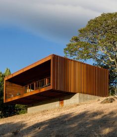 weehouse sonoma is a pre-fab corten home overlooking the californian valley Best Modular Homes, Modular Home Builders, Prefab Buildings, Prefab Cabins, Weathering Steel, Wine Country California, Casa Container, Prefabricated Houses, Modular Homes