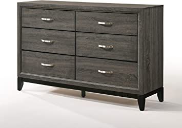 ACME Furniture 27055 Valdemar Dresser Weathered Gray Gray Dresser, Gorgeous Bed, Grey Dresser, Six Drawer Dresser, Wood Dresser, Acme Furniture, Contemporary Bed, Coaster Furniture, Wood Bedroom