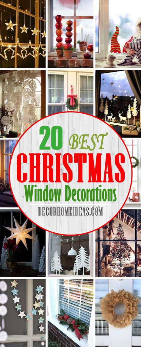 Best Window Christmas Decorations. When it comes to Christmas decorations, it's easy to overlook your windows. See these 20+ chic window decorating ideas to show off your holiday spirit. Easy Window Decorations For Christmas, Christmas Crafts For Windows, Decorating Indoor Windows For Christmas, Christmas Ornament Window Display, Big Window Christmas Decorations, Light Up Christmas Wreaths On Windows, Decorating Sliding Glass Doors Christmas, Kitchen Sink Window Christmas Decor, Christmas Window Decor Ideas Diy