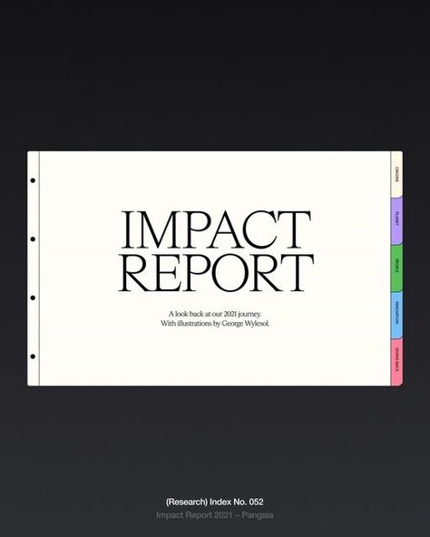 The Master Slides on Instagram: "(Research) Index No. 052 Impact Report 2021 – Pangaia  –⁠ TMS (The Master Slides) is your go-to destination for all things presentation design. We research and curate top-tier presentations and provide high-quality templates. Visit the link in bio to subscribe to our newsletter or purchase our templates.  #presentation #powerpoint #keynote #typography #designinspiration #graphicdesigner #branddesign #brandidentity #illustrations #business #corporate #slides #report" Report Contents Page, Subscribe To Newsletter Design, Process Presentation Design, Market Research Presentation, Digital Report Design, Interactive Presentation Design, Keynote Design Presentation, Islamic Presentation Design, Slide Cover Design