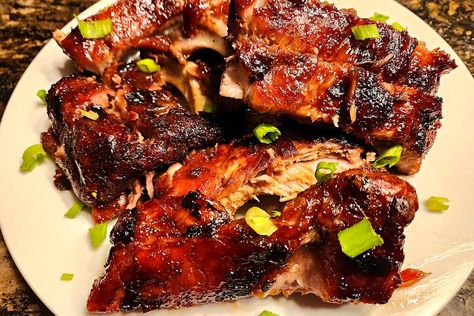 Teriyaki Pork Ribs, Pork Baby Back Ribs, Sesame Oil Recipes, Baked Tomato Recipes, Avocado Hummus Recipe, Rack Of Pork, Pork Ribs Recipe, 30seconds Food, Barbecue Pork Ribs