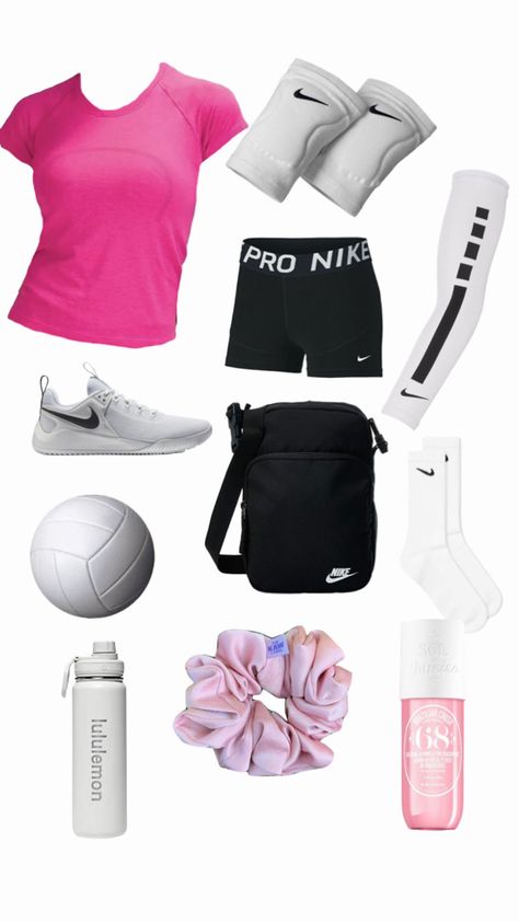 Preppy Needs, Volleyball Shorts Outfit, Volleyball Outfits Practice, Volleyball Practice Outfits, Volleyball Kit, Hockey Outfits, Estilo Blair Waldorf, Volleyball Outfit, Volleyball Bag