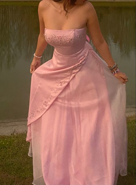 #princess 80s Pink Prom Dress, Pink Big Dress, 2000 Prom Dress, Dress Poofy, Y2k Princess, Flower Princess, Mermaid Prom Dresses Lace, Long Party Dress, Formal Evening Gown