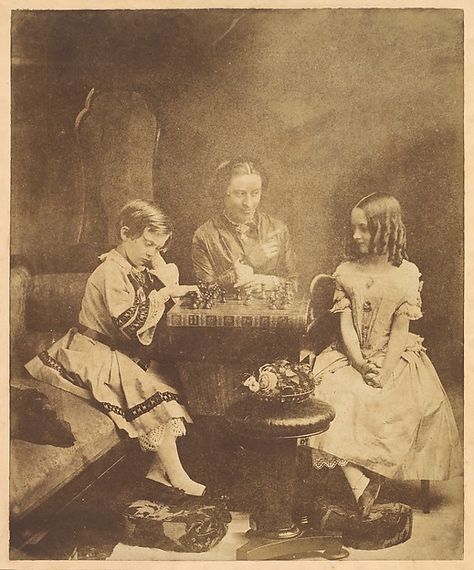 1857-1859 Oscar Gustav Rejlander | The Scholar's Mate | The Met British Tea Party, Doll Tea Party, Vintage Children Photos, Vintage Tea Party, Silver Print, Framed Photographs, Old Dolls, Historical Characters, Historical Maps