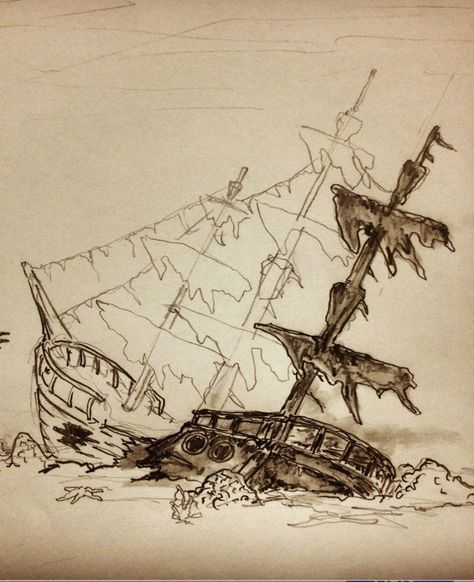 Pirate Beach Aesthetic, Ship Sketch, Sand Blasting, Pirate Art, Ship Drawing, Architecture Tattoo, Pencil Sketches, Writing Art, Scenic Design