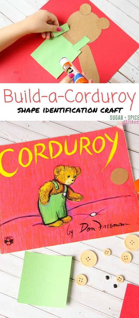 Building Corduroy the Bear. Corduroy The Bear, Teddy Bear Craft, Bear Craft, Book Craft, Classic Childrens Books, Story Activities, Outside Activities, Creative Curriculum, Bear Crafts