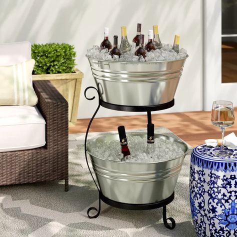 Soap Booth, Party Tub, Container Restaurant, Galvanized Planters, Steel Bucket, Fun Straws, Galvanized Tub, Pineapple Drinks, Wine Ice Bucket