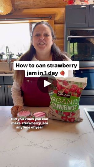 142K views · 32K reactions | Canning isn’t just for homesteaders, although I bet they are the best at it. It can also be for fun! Every year since I was a little girl, I’ve canned my favorite foods like jams, salsas and preserves. I try to can fresh fruit when I see it in season, but since strawberry jam is very popular around here, I don’t mind grabbing a bag from Costco when strawberries aren’t in season.

If I get the courage, I’ll show you how I turned these into baby shower favors for a berry themed baby shower or “berry 1st birthday”.

Hope you have a berry sweet day 🍓🥰 | Cyndy • Quilting, Stitching, Sewing | homemadecyndy · Original audio Fruit Jam Recipes, Canned Biscuit, Fruit Butters, Baking Basket, Canned Strawberries, Sweet Sauces, Emergency Preparedness Food, Canning Vegetables, Jam Recipes Homemade