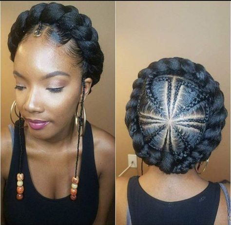 halo braid Trenzas Updo, Halo Braids, Cabello Afro Natural, Halo Braid, Twisted Hair, Types Of Braids, Hair 2018, Braid Designs, Peinados Fáciles Para Cabello Corto