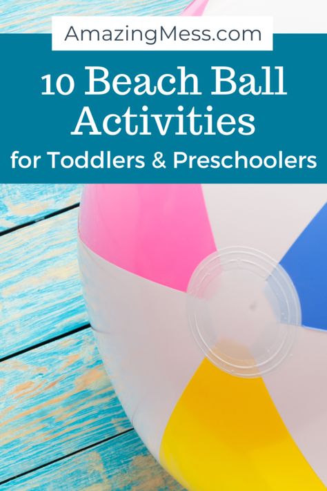 Beach Ball Activities For Preschool, Beach Ball Activities, Beach Ball Games For Kids, Gross And Fine Motor Activities, Beach Activities Preschool, Beach Preschool Activities, Ball Activities For Toddlers, Toddler Beach Activities, Beach Activities For Toddlers