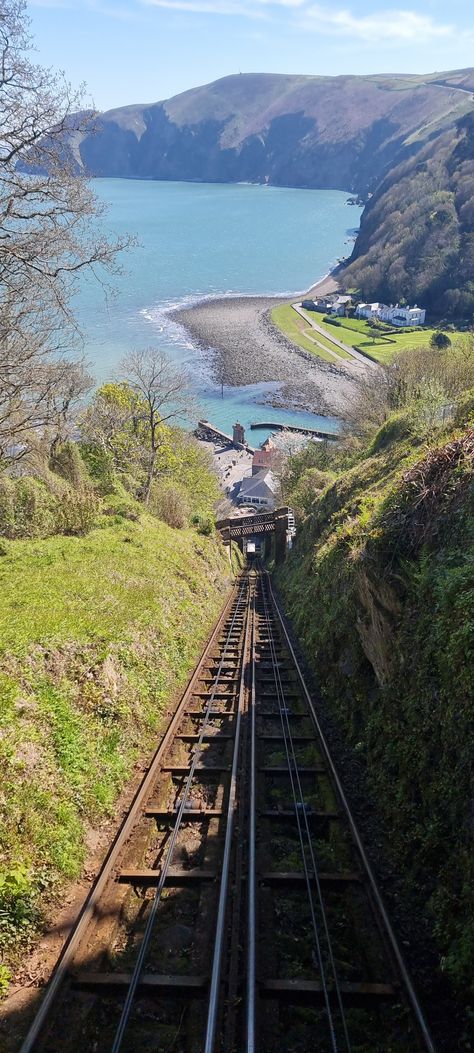 Lynton & Lynmouth Rail Cliffway Lynton And Lynmouth, Lynmouth Devon, Devon Coast, Devon Uk, Railway Posters, North Devon, Gap Year, Exeter, Coastal Towns