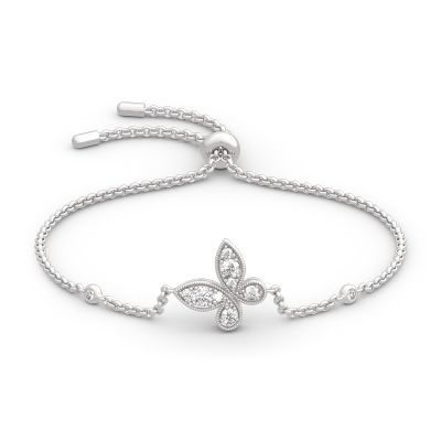 Bracelet, Fashion Bracelets For Girls&Women - Jeulia Jewelry Jeulia Jewelry, Sparkle Bracelet, Sterling Silver Rings Set, Butterfly Bracelet, Bracelet Fashion, Stylish Bracelet, Silver Jewellery Sets, Bracelet Online, Elegant Bracelet