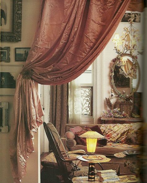 Eye For Design: Decorating With Portieres........Drapes For Your Doorways Front Door Curtains, Claire Basler, Drapes And Curtains, Bohemian Interior, Hanging Curtains, Door Curtains, Architectural Digest, Bohemian Decor, Alchemy