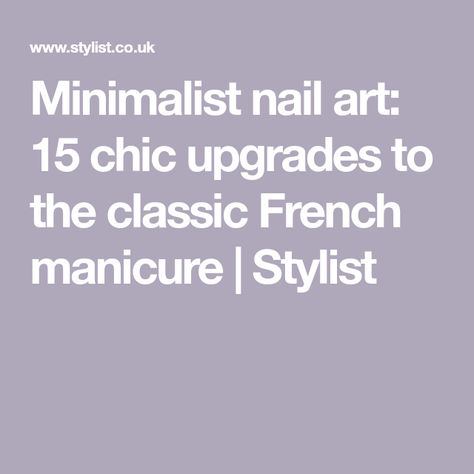 Minimalist nail art: 15 chic upgrades to the classic French manicure | Stylist Nail Party, French Tip Manicure, Short Nail Manicure, New Nail Trends, Celebrity Nails, French Manicure Nails, Blue Tips, Minimalist Nail Art, Vibrant Nails