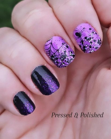 Watermelon Crush Color Street, Bats Amore Colorstreet Combo, Halloween Nails Color Street, Purple October Nails, Halloween Colorstreet, Color Street Halloween, Mani Inspiration, Halloween Nail Colors, Pedi Ideas