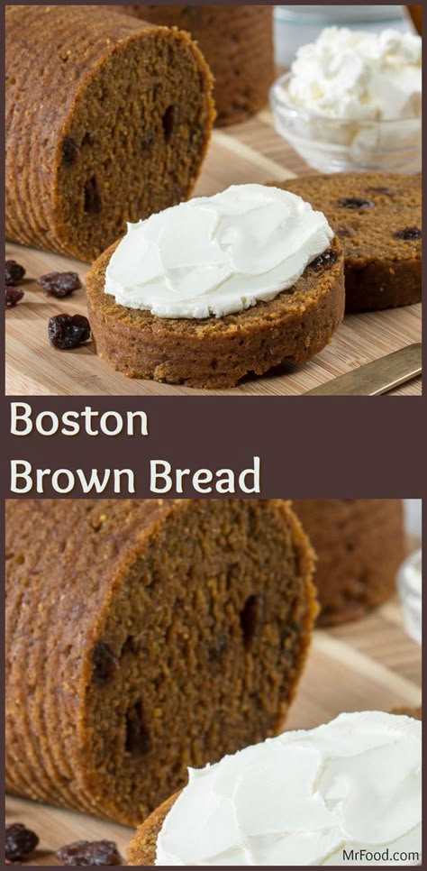 Brown Bread In A Can Recipes, Old Fashioned Boston Brown Bread, New England Brown Bread, Steamed Brown Bread, Boston Brown Bread In A Can, Brown Bread Recipes Easy, Brown Bread In A Can, Canned Brown Bread, Brown Bread Recipes