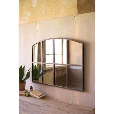 Arched Window Mirror, Cheap Mirrors, Iron Mirror, Recycled Home Decor, Metal Wall Mirror, Wall Mirror With Shelf, Southern Design, Mirrored Console Table, Rustic Mirrors