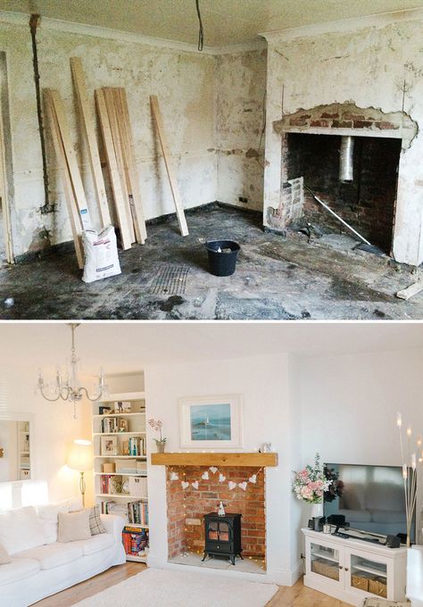 House Restoration Before And After, House Renovations Before And After, Before And After Cottage Renovation, Before And After Room, Uk Home Renovation, Uk House Renovation, House Renovation Before And After, House Before And After Interior, Interior Before And After