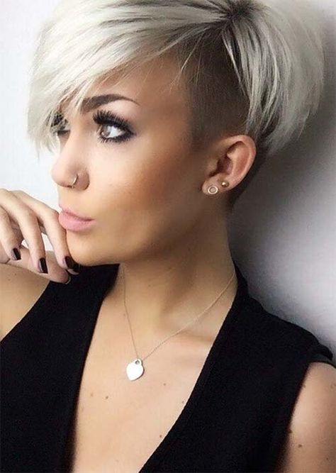 Short Undercut Hairstyles for Women: Undercuts for Women Undercut Hairstyles Women, Kadeřnické Trendy, Short Undercut Hairstyles, Short Undercut, Short Hair Undercut, Edgy Hair, Short Pixie Haircuts, Short Blonde, Undercut Hairstyles