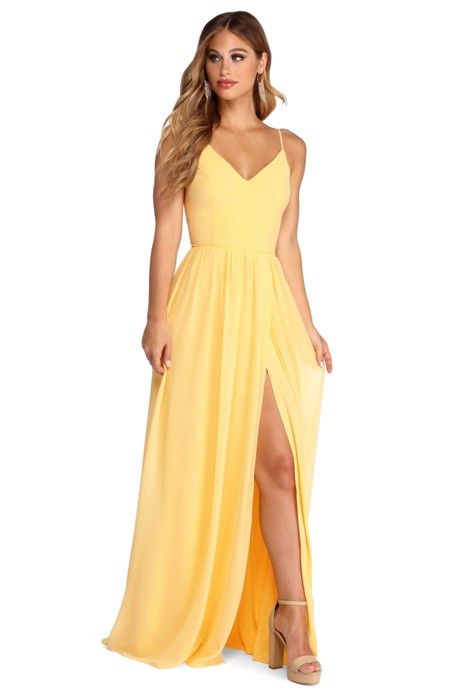 Formal Dresses Yellow, Eve Fashion, Dresses Windsor, Yellow Bridesmaid, Dresses Holiday, Yellow Bridesmaid Dresses, Yellow Dresses, Polly Dress, Windsor Dresses