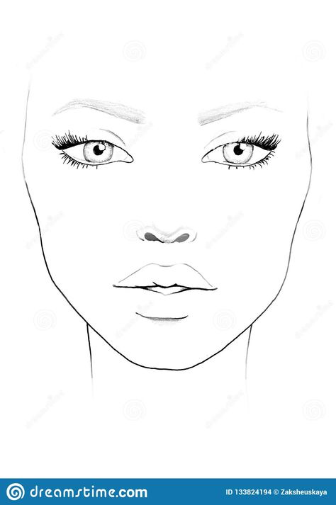 Face Chart Makeup Artist Blank. Beautiful Woman Portrait. Face Chart. Makeup Artist Blank. Template. Stock Illustration - Illustration of liner, female: 133824194 Face Chart Makeup, Mac Face Charts, Beautiful Woman Portrait, Illustration Face, Makeup Charts, Female Face Drawing, Care Management, Face Charts, Makeup Drawing