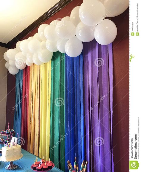 Download Rainbow Streamers stock image. Image of rainbow, yellow - 100603801 Rainbow Theme Prek Graduation, Rainbow Preschool Graduation Theme, Rainbow Graduation Theme, Grad Themes, Preschool Graduation Decorations, Preschool Graduation Theme, Rainbow Streamers, Graduation Themes, Kindergarden Graduation