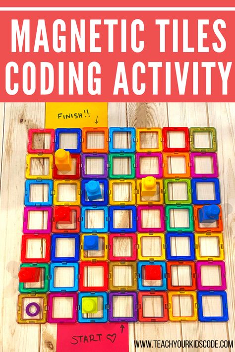 Kindergarten Coding, Unplugged Coding Activities, Java Script, Coding Games, Coding Lessons, Magna Tiles, Teaching Coding, Stem Classes, Computational Thinking