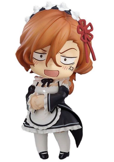 credits: unknown Nendoroid Anime, Cat Boys, Maid Outfit, Aesthetic Japan, Anime Figurines, Dazai Osamu, Anime Dolls, Anime Wall Art, Bongou Stray Dogs